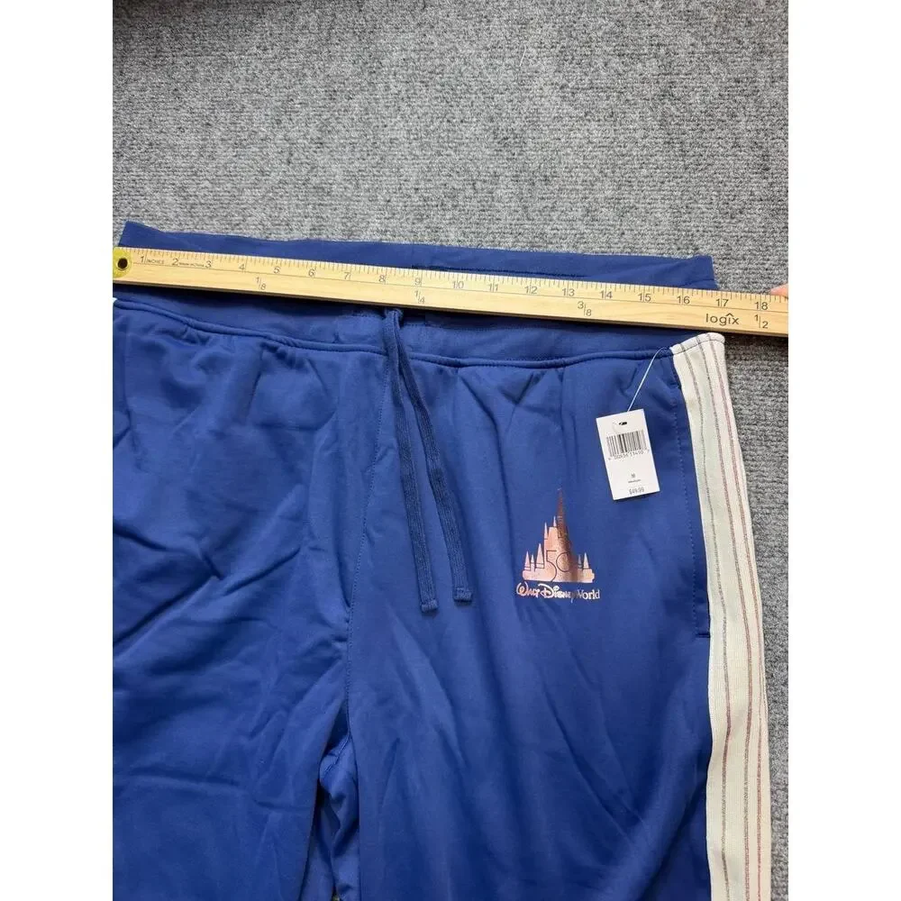 Disney Parks Women's Blue Track Suit Set Jacket L Pants M New Tags
